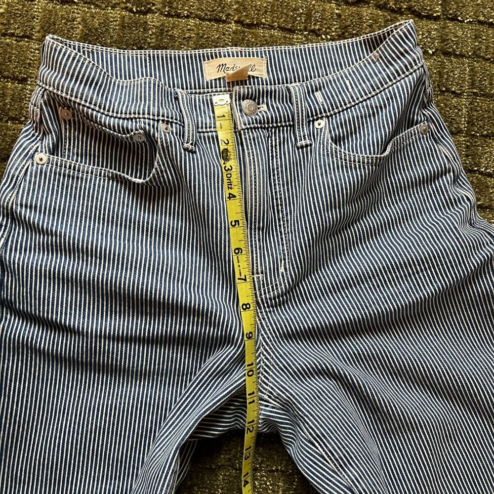 Madewell The Perfect Vintage Wide Leg Crop Jeans - Indigo Railroad- 27 - Picture 5 of 6